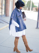 Asymmetrische, lockere Jeansjacken